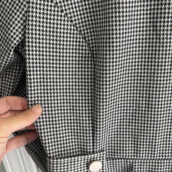 H&M new with tags houndstooth print 3/4 sleeve shirt - Picture 3 of 10